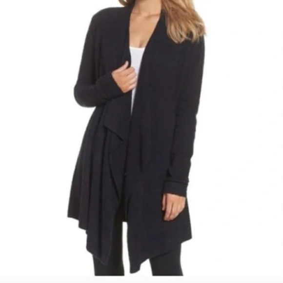 Barefoot Dreams Cozy Chic Waterfall Front Cardigan Sweater - Picture 1 of 5